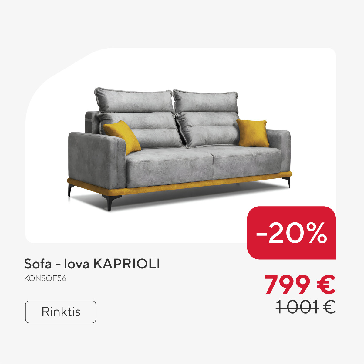 Sofa - lova KAPRIOLI